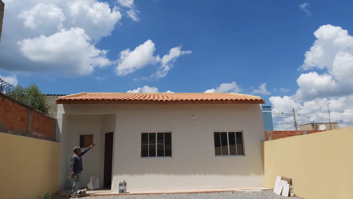 Exemplo de casa nova financiada de 50 m² com 2 dormitórios